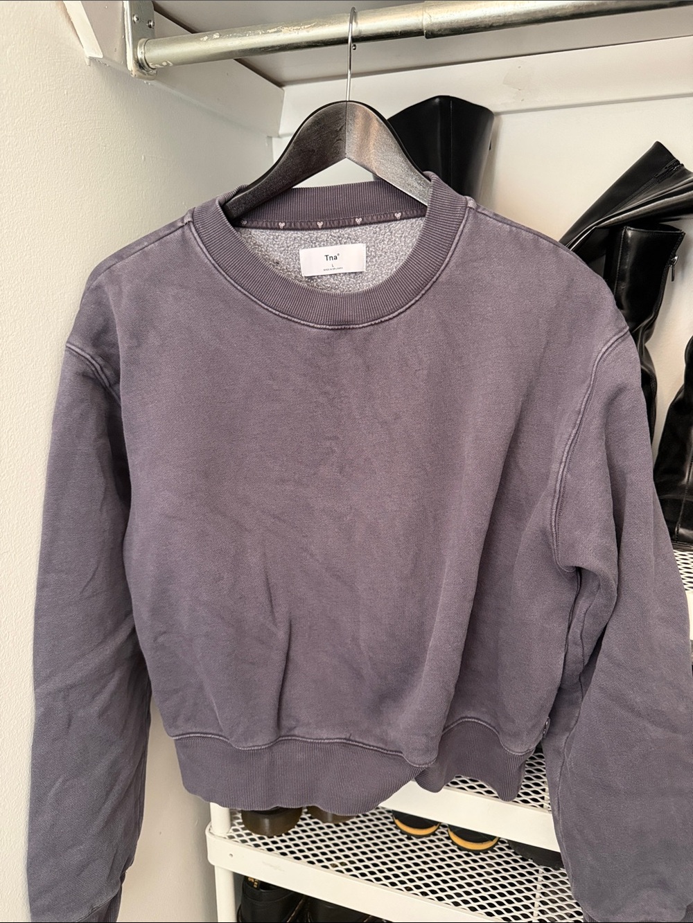 TNA Faded Purple/Grey Crewneck Sweatshirt